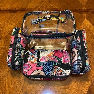 NWT Vera Bradley 4 pcs Cosmetics Kauai Floral